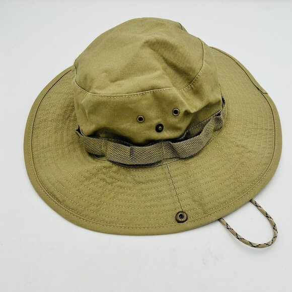 Swiss Tech Performance Gear Sun Bucket Boonie Fishing Hat Khaki Tan Safari S/M - Picture 3 of 8